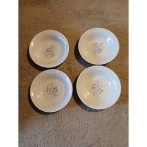 Vintage China Pearl Stoneware Paradise 7" Coupe Soup Bowls Set of 4